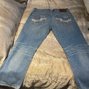 Big star pioneer boot cut jeans men’s size 34 and tricky stitched to 30 length